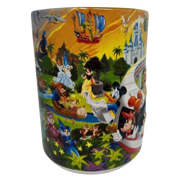 Walt Disney World 3D Mug Grandpa Four Parks One World Monorail Mickey Coffee Cup - Picture 8 of 13